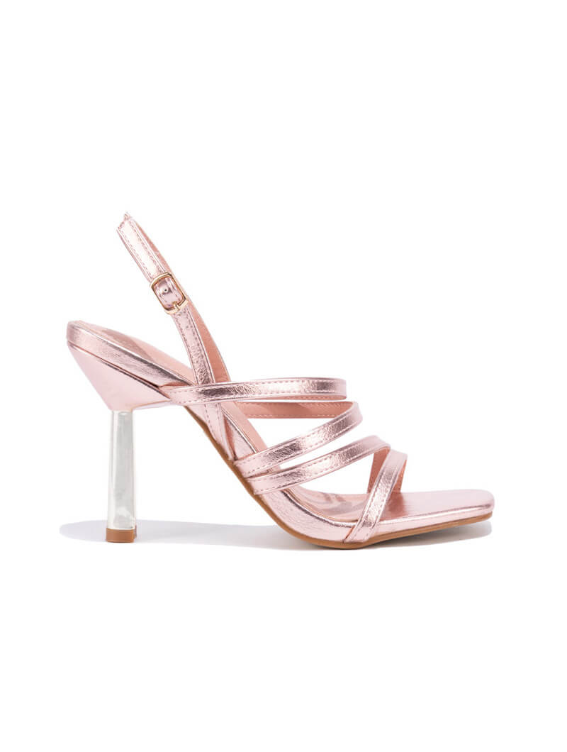 Sandales talon haut multi-brides